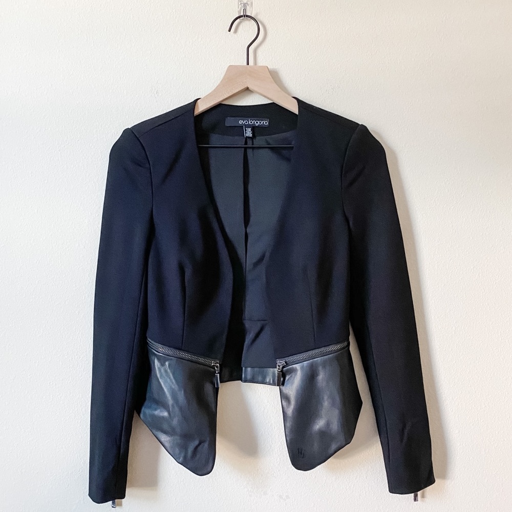 Eva Longoria | mixed media blazer